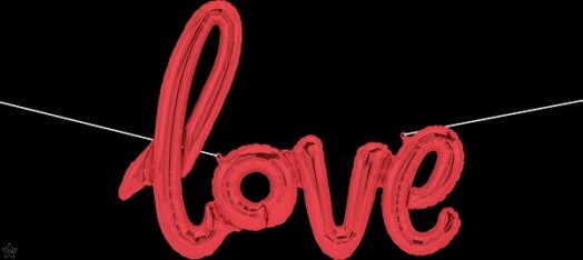 40" Love Letter Balloon Banner Kit