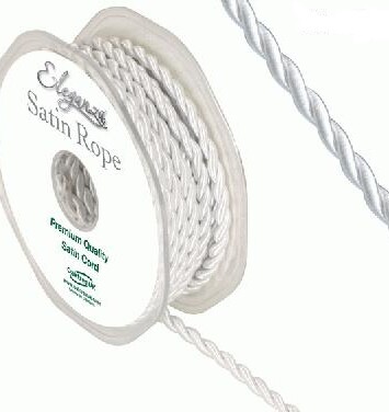 4.5mm Satin Rope - White