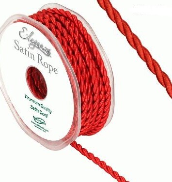 4.5mm Satin Rope - Red