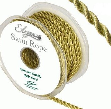 5.5mm Satin Rope - Metallic Gold