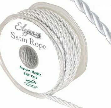 5.5mm Satin Rope - White
