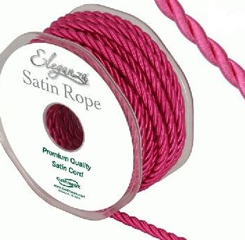 5.5mm Satin Rope - Fuchsia
