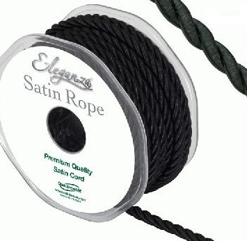 5.5mm Satin Rope - Black