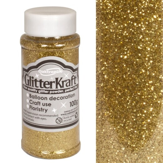 100g Metallic Gold Glitter Kraft Fine Glitter