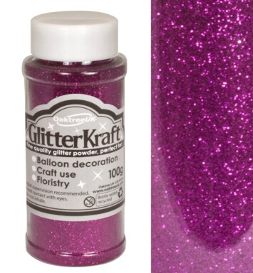 100g Fuchsia Glitter Kraft Fine Glitter
