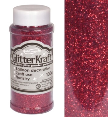 100g Burgundy Glitter Kraft Fine Glitter