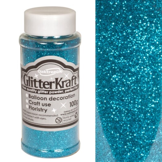 100g Turquoise Glitter Kraft Fine Glitter
