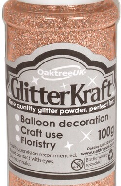 100g Rose Gold Glitter Kraft Fine Glitter
