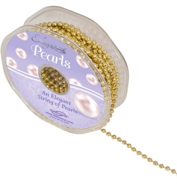 Eleganza 4mm Pearl Bead String - Gold