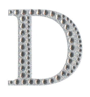 Eleganza Craft Stickers - Letter D