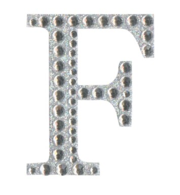 Eleganza Craft Stickers - Letter F
