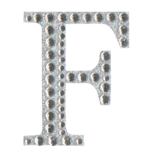 Eleganza Craft Stickers - Letter F