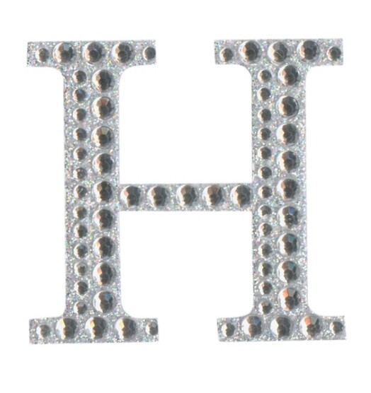 Eleganza Craft Stickers - Letter H