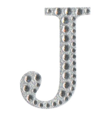 Eleganza Craft Stickers - Letter J