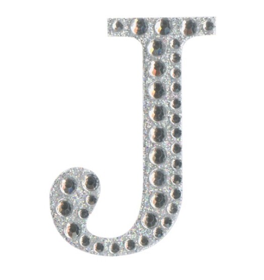 Eleganza Craft Stickers - Letter J