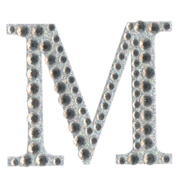 Eleganza Craft Stickers - Letter M