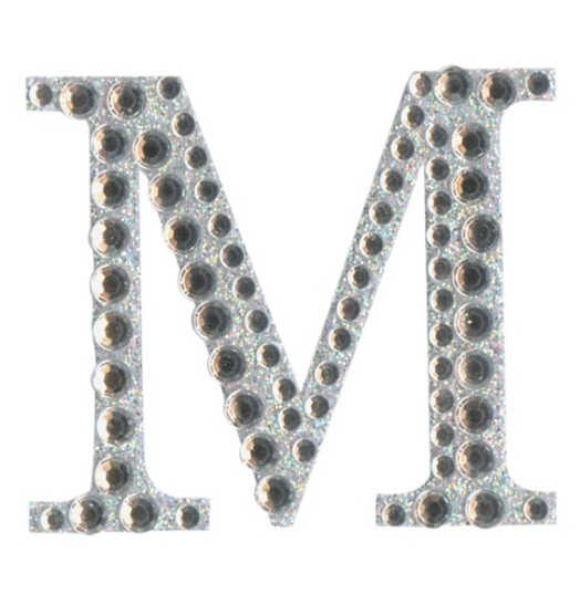 Eleganza Craft Stickers - Letter M