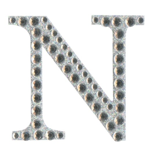 Eleganza Craft Stickers - Letter N
