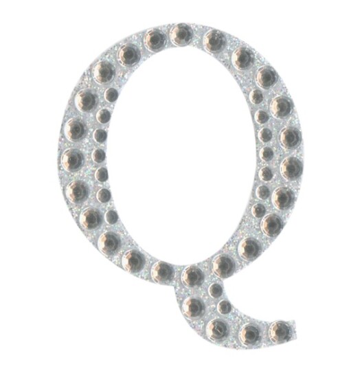 Eleganza Craft Stickers - Letter Q