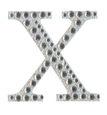 Eleganza Craft Stickers - Letter X