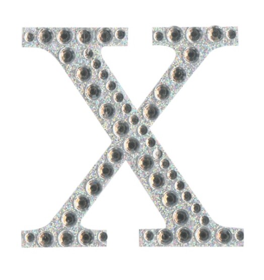 Eleganza Craft Stickers - Letter X