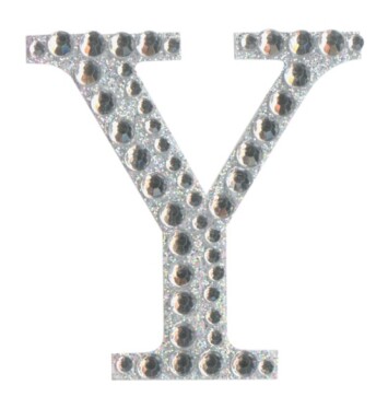 Eleganza Craft Stickers - Letter Y