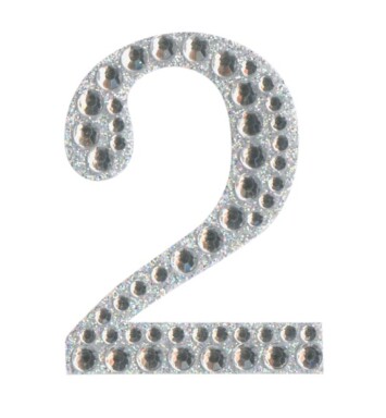 Eleganza Craft Stickers - Number 2
