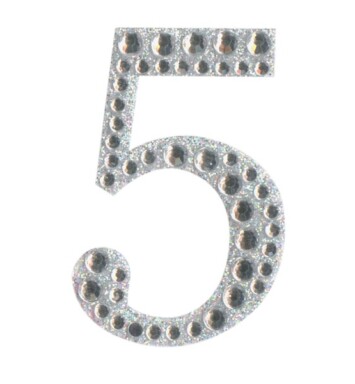 Eleganza Craft Stickers - Number 5