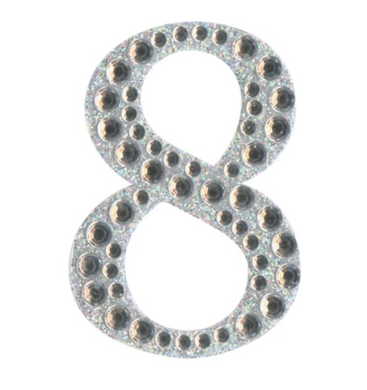 Eleganza Craft Stickers - Number 8