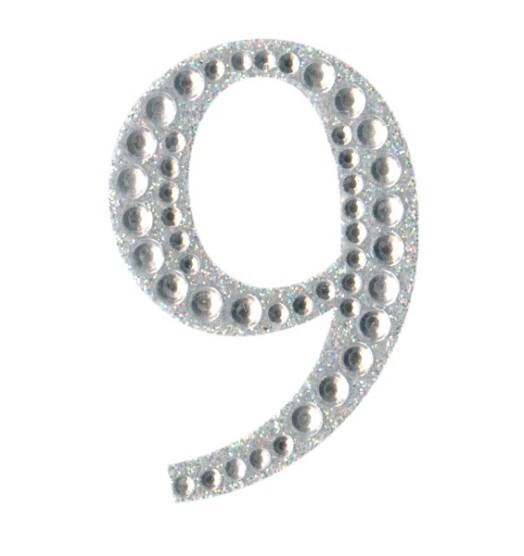 Eleganza Craft Stickers - Number 9