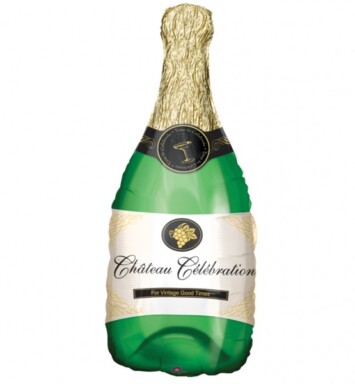 Champagne Bottle Super Shape Foil Balloon