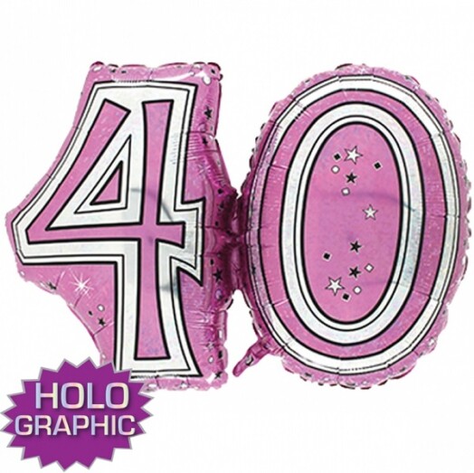 28" Fantasie Jointed Pink 40 Shape Balloon