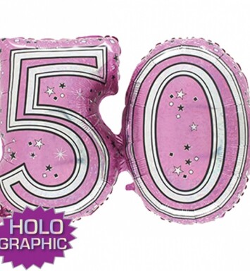 28" Fantasie Jointed Pink 50 Shape Balloon