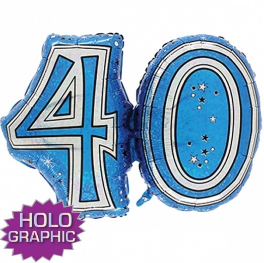 28" Fantasie Jointed Blue 40 Shape Balloon