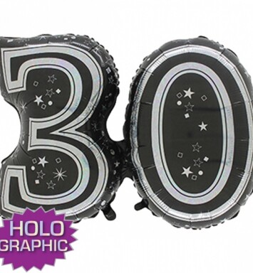 28" Fantasie Jointed Black 30 Shape Balloon