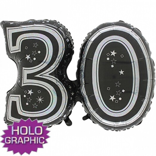 28" Fantasie Jointed Black 30 Shape Balloon