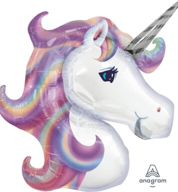 Pastel Unicorn Super Shape Foil Balloon