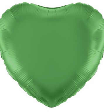 Unpackaged 18" Heart Foil Balloon - Green