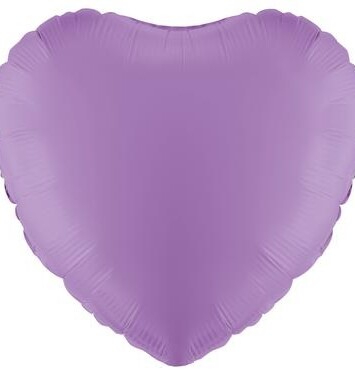 Unpackaged 18" Heart Foil Balloon - Lavender