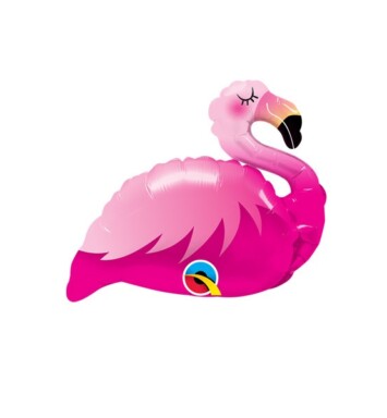 Unpackaged 14 Inch Mini Pink Flamingo Foil Balloon