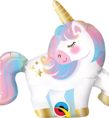 Unpackaged 14 Inch Mini Unicorn Foil Balloon