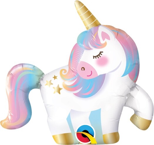 Unpackaged 14 Inch Mini Unicorn Foil Balloon