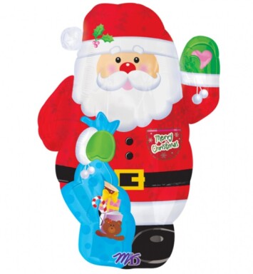 Santa Junior Shaped Foil Balloon