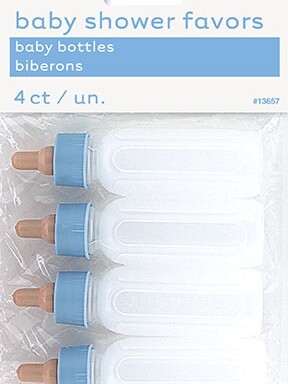 4 Baby Bottles - Blue
