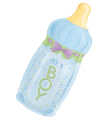 Baby Bottle Boy Super Shape Foil Balloon