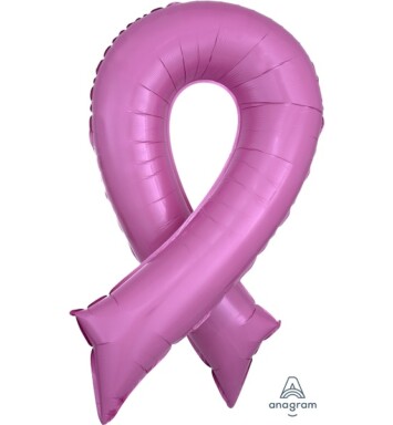 Pink Ribbon Super Shape Foil Balloon