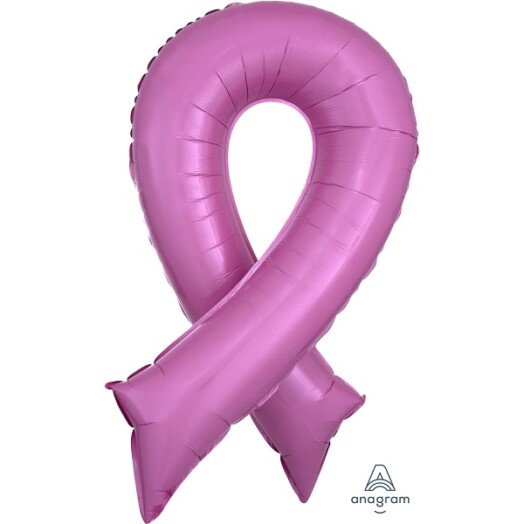 Pink Ribbon Super Shape Foil Balloon