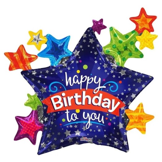 36" Many Stars Super Shape Balloon