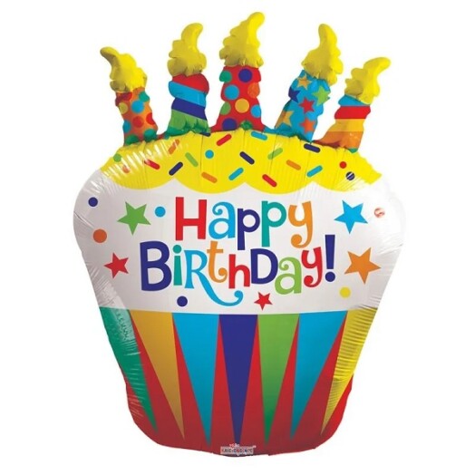 36" Birthday Cake Super Shape Balloon