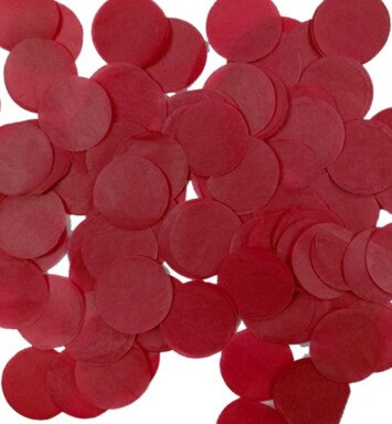 100g Burgundy Round Tissue Paper Confetti - 15mm